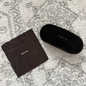 Authentic Tom Ford Dark Brown Eyewear Case